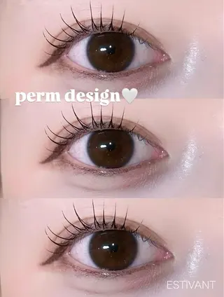 マツエク・マツパ eye salon ESTIVANT のマツエク・マツパデザイン