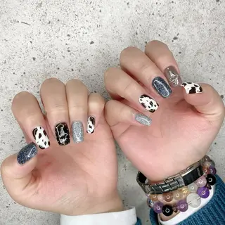 ミディアム カラー パーマ ヘアアレンジ メンズ キッズ ネイル マツエク・マツパ Salon Ｋのネイルデザイン