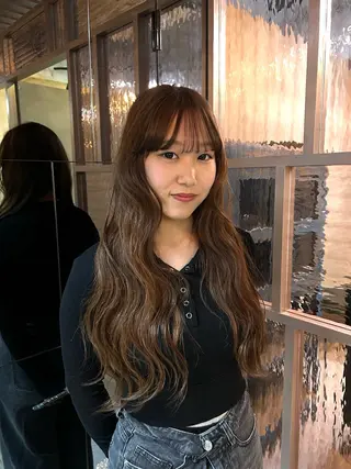 ロング レイヤー/暖色カラー /似合わせ/Moeのヘアスタイル