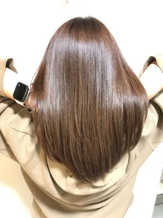 ミディアム ブリーチ/髪質改善 NYNY大久保のヘアスタイル