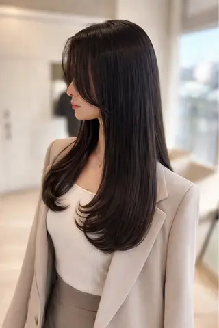 ロング パーマ 金子 直樹のヘアスタイル