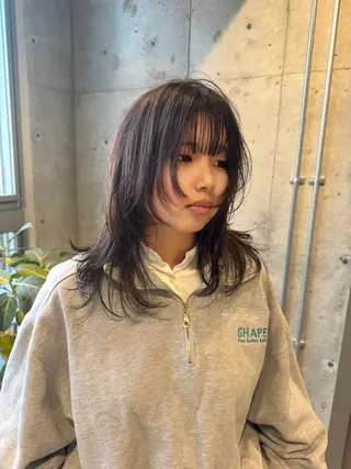 ミディアム カラー 〽️magico/ ウルフDaiki〽️のヘアスタイル