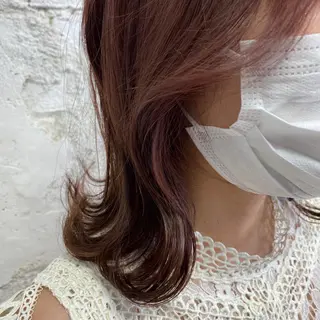ミディアム カラー MOE🐈‍⬛🎀 エクステ/ワンホンのヘアスタイル
