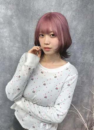 ミディアム カラー 【.ico】心斎橋 飛田ゆうきのヘアスタイル
