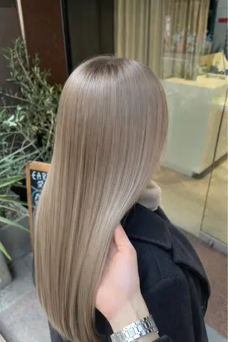 カラー 美髪矯正/髪質改善 /透明感ある艶カラーのヘアスタイル