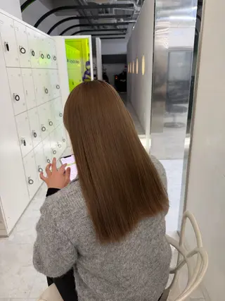 カラー 透ける透明感カラー 🤍anju🎀のヘアスタイル