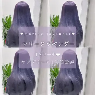 ロング カラー ヘアアレンジ 𝘳𝘺𝘰𝘬𝘢 髪質改善／ブリーチのヘアスタイル