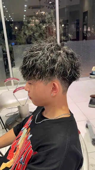 パーマ メンズ 縮毛/髪質改善 上野颯太のヘアスタイル