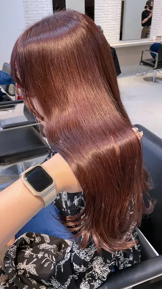 ロング カラー noa hair design 町田店所属・miyu♡̷̷ 韓国ヘア/顔まわりのヘアスタイル