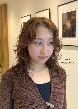 ミディアム パーマ/名古屋パーマ / コデラ ナナホのヘアスタイル