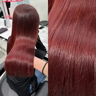 ロング カラー エフェクトブリーチ／ レイヤーカット／翔のヘアスタイル