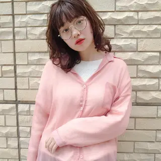 ミディアム 髪質改善/ブリーチ 田代 龍我のヘアスタイル