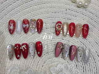 ネイル ネイルサロンAiri 長さ出し·シンプルのネイルデザイン