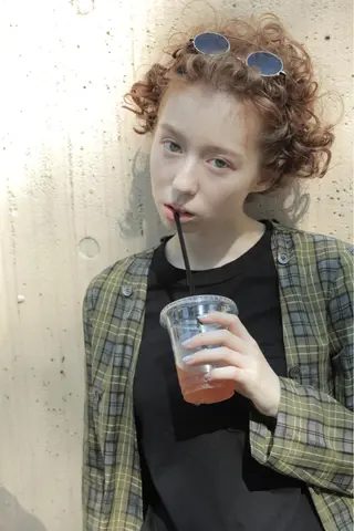 ミディアム カラー パーマ 下北沢 soiのヘアスタイル