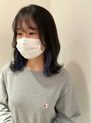 ミディアム カラー Asti  blanche所属・ショート/ブリーチ mizuki🐋のヘアスタイル