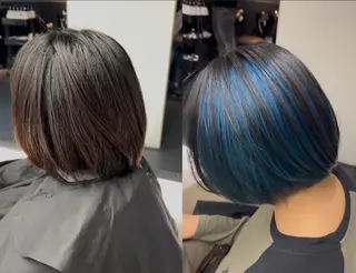 カラー OUYA PELE 栄のヘアスタイル