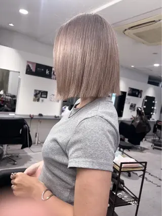 ミディアム king highlight&extensions梅田所属・髪質改善/似合わ せ/ダブルカラー盛田のヘアスタイル