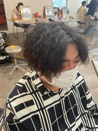 ミディアム パーマ メンズ パーマ美容師 /小泉賢徒のヘアスタイル