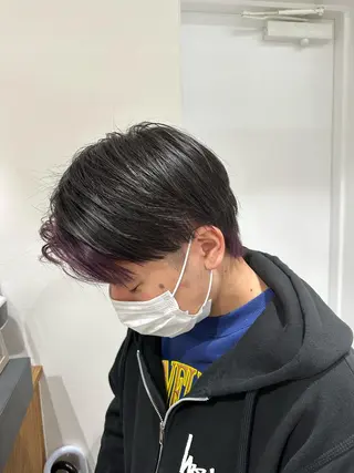 カラー メンズ 💎メンズパーマ特化 🥇癖毛活かしのプロのヘアスタイル