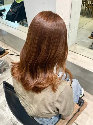 セミロング カラー ユウナ🎀レイヤー/ 暖色カラーのヘアスタイル