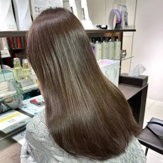 ロング カラー ヘアアレンジ ブリーチなしカラー /ベージュ/安形翔のヘアスタイル