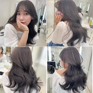 ロング カラー COA GINZA 空也/前髪/顔まわりのヘアスタイル