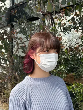 ミディアム hair lapis上地所属・ハヤシ ユウカのヘアスタイル