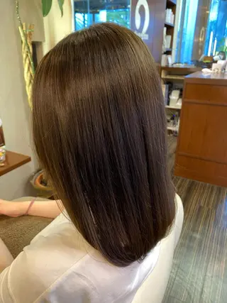 ミディアム カラー ヘアアレンジ 加藤 瑠美のヘアスタイル