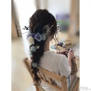 ロング ヘアアレンジ fun./ヘアセット /エクステ/着付のその他イメージ
