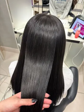 ロング 艶髪/透明感カラー 🫧韓国ヘアのヘアスタイル