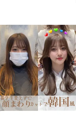 ロング カラー パーマ 小野寺瑞希 /最小顔カットのヘアスタイル