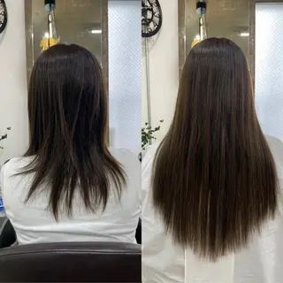 セミロング プルエクステ界隈 ハイトーン/カツオ✨のヘアスタイル