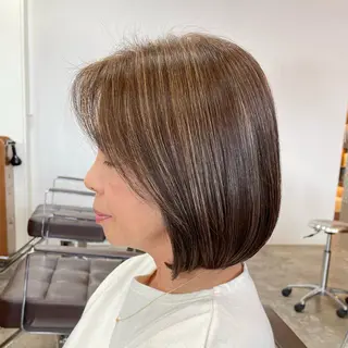 ショート 【白髪ぼかし】 愛甲竜佑のヘアスタイル