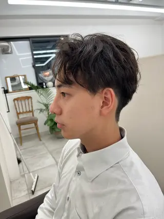 ショート パーマ メンズ 🏆メンズヘア特化 🥇代表りんぺーのヘアスタイル