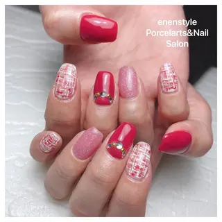 ミディアム ネイル 👑enen style👑のネイルデザイン