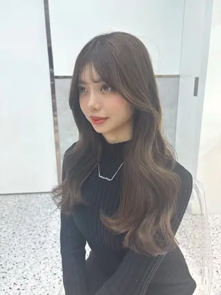 カラー 髪質改善×韓国ヘアサロン Role 博多【ロール】所属・yui🎀ブリーチ なしWカラー／博多のヘアスタイル