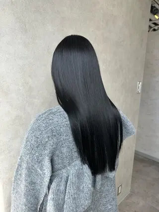 ロング カラー ako │ soa巻ける縮毛矯正のヘアスタイル