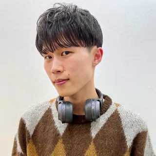 ミディアム パーマ メンズ 【池袋/スパイキー ショート】ⓝⓘⓜⓤのヘアスタイル