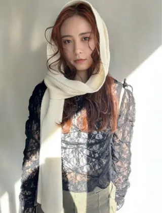 ロング カラー 野口 和真のヘアスタイル