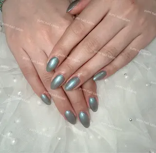 ネイル shineジェル& チップ長さだしのネイルデザイン