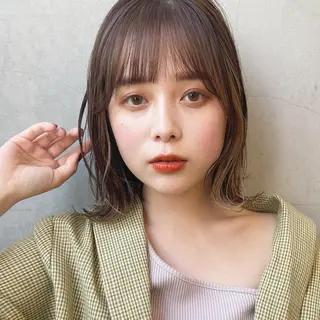 ミディアム カラー 🫧透明感ヘア🫧 🧸竹花　彩希🧸のヘアスタイル