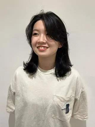 ミディアム メンズハイトーン/栄 /イトウタケルのヘアスタイル