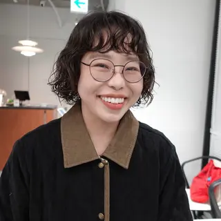 ショート パーマ ヘアアレンジ 🌐サトウ リョウ🌐のヘアスタイル