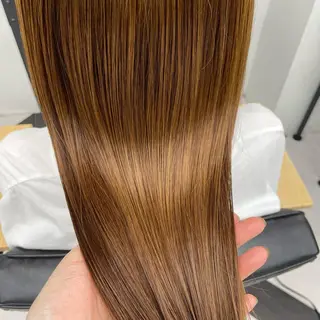 セミロング カラー パーマ ヘアアレンジ メンズ キッズ ネイル マツエク・マツパ アイブロウ mona/ ストレートスタイル✨のヘアスタイル