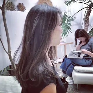 ロング カラー 平田 健一のヘアスタイル