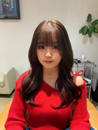 ロング カラー あいり 福岡美容師のヘアスタイル