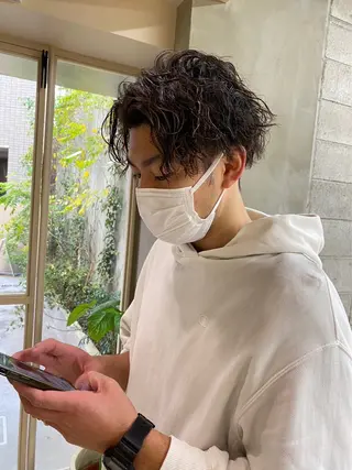 メンズ kento レイヤーカットのヘアスタイル