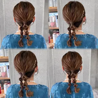 ミディアム レイヤーくびれヘア アレンジmanakaのヘアスタイル