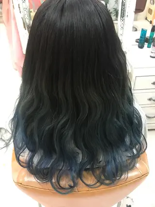 セミロング カラー パーマ  大貫 茉央のヘアスタイル