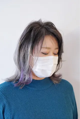 ミディアム カラー salon m ni サロンマーニ所属・久保田 一のヘアスタイル